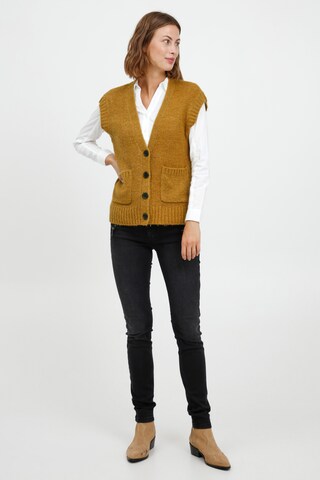 Fransa Knit Cardigan 'FRCEDARKI' in Gold