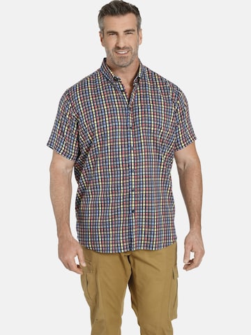 Charles Colby Comfort fit Button Up Shirt ' Duke Connors ' in Mixed colors: front