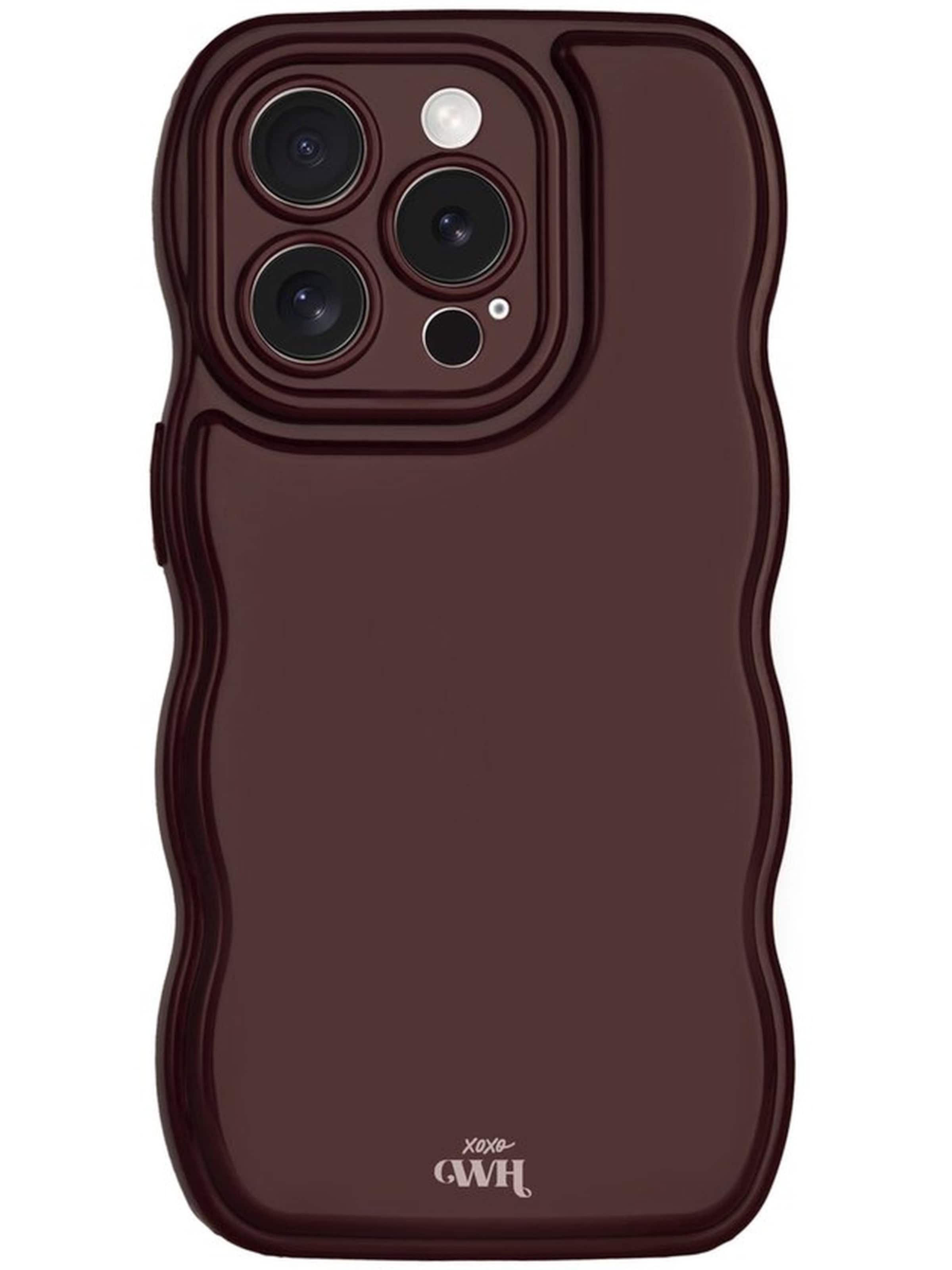 xoxoWildhearts Smartphone case 'Glossy Wavy' in Red: front