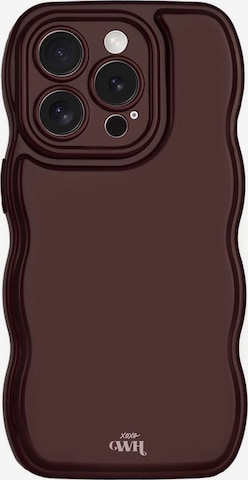 Protection pour smartphone 'Glossy Wavy' xoxoWildhearts en rouge : devant