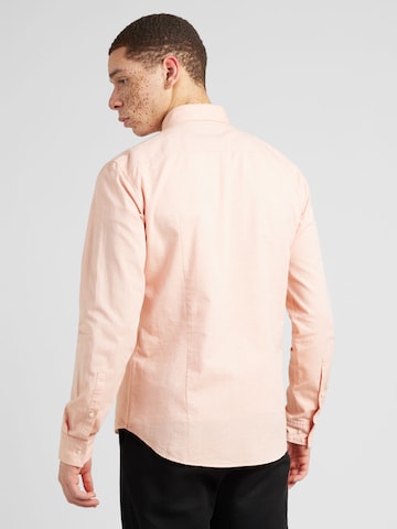 HUGO Red Slim fit Overhemd 'Evito' in Oranje