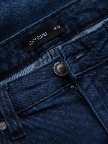 Ombre Regular Jeans in Blauw