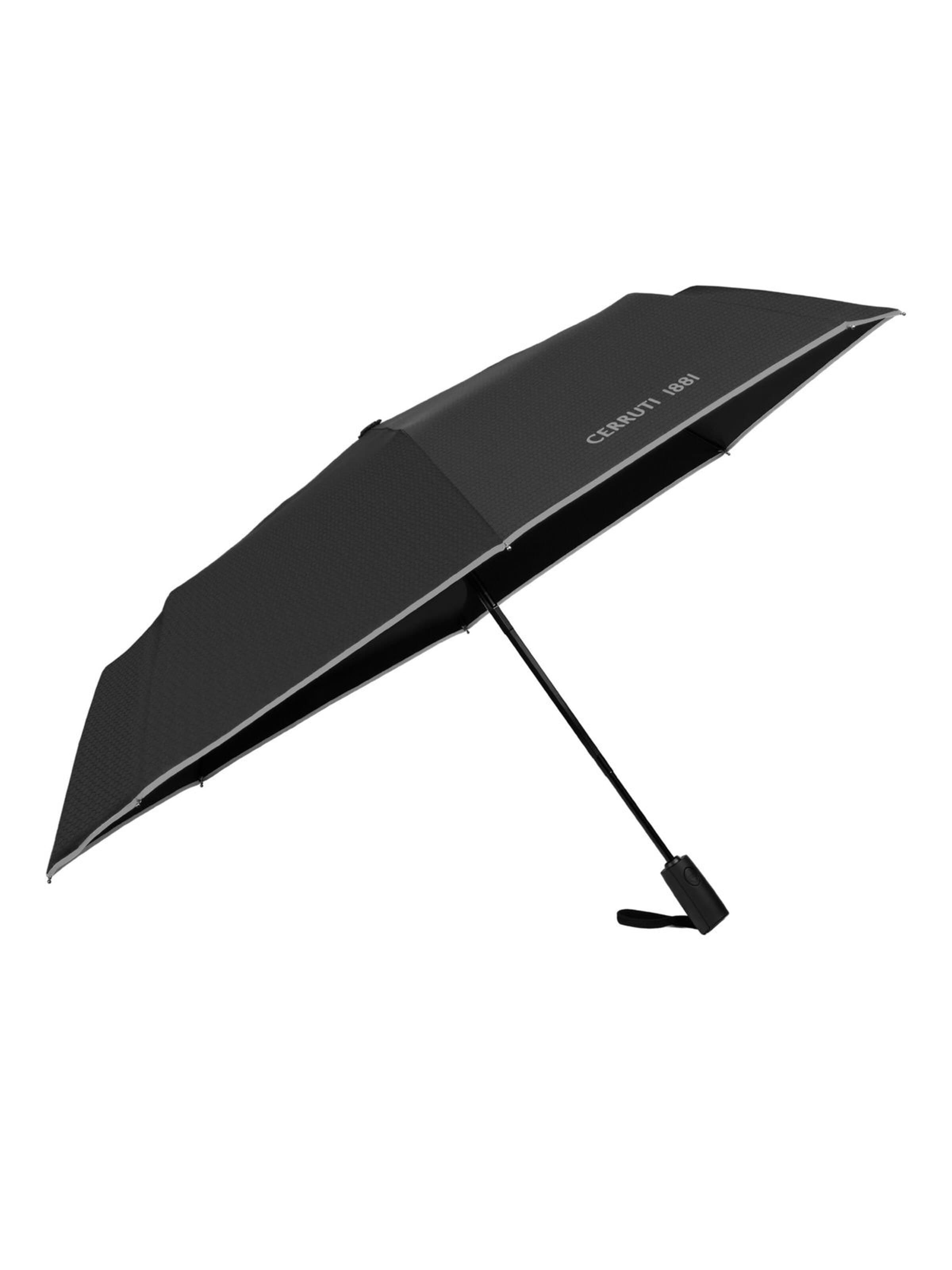 CERRUTI 1881 Parasol 'Pocket umbrella Islington' w kolorze czarny: przód