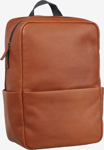 LEONHARD HEYDEN Backpack 'Hamburg' in Brown: front