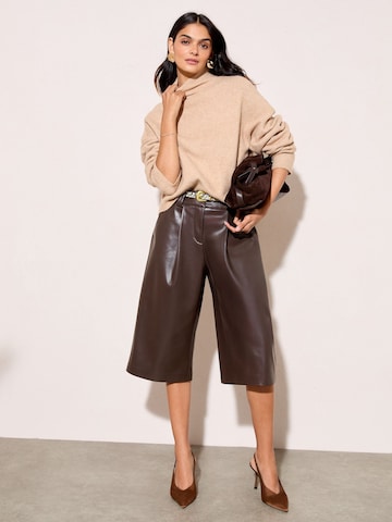 Wide leg Pantaloni de la Friends Like These pe maro