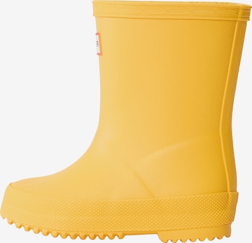 HUNTER Kumisaappaat värissä keltainen: etupuoli