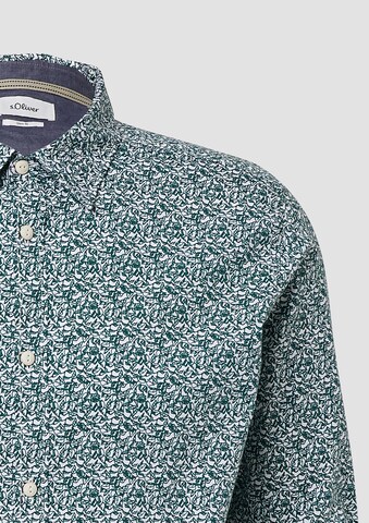 Coupe regular Chemise s.Oliver en vert