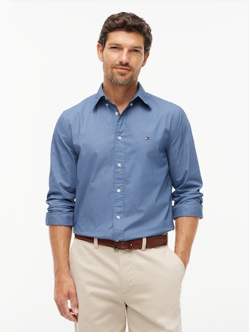 TOMMY HILFIGER Regular fit Риза 'FLEX' в синьо: отпред