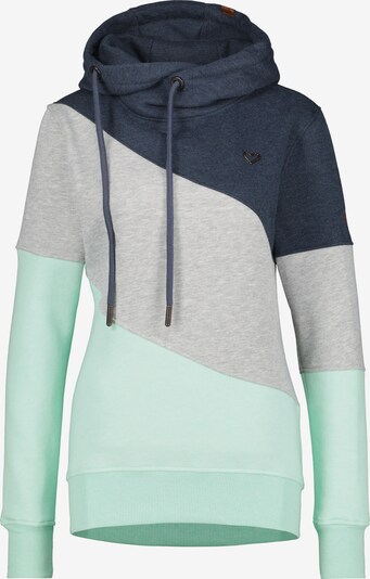 Alife and Kickin Sweatshirt 'Stacy' in Navy / mottled grey / Mint, Item view