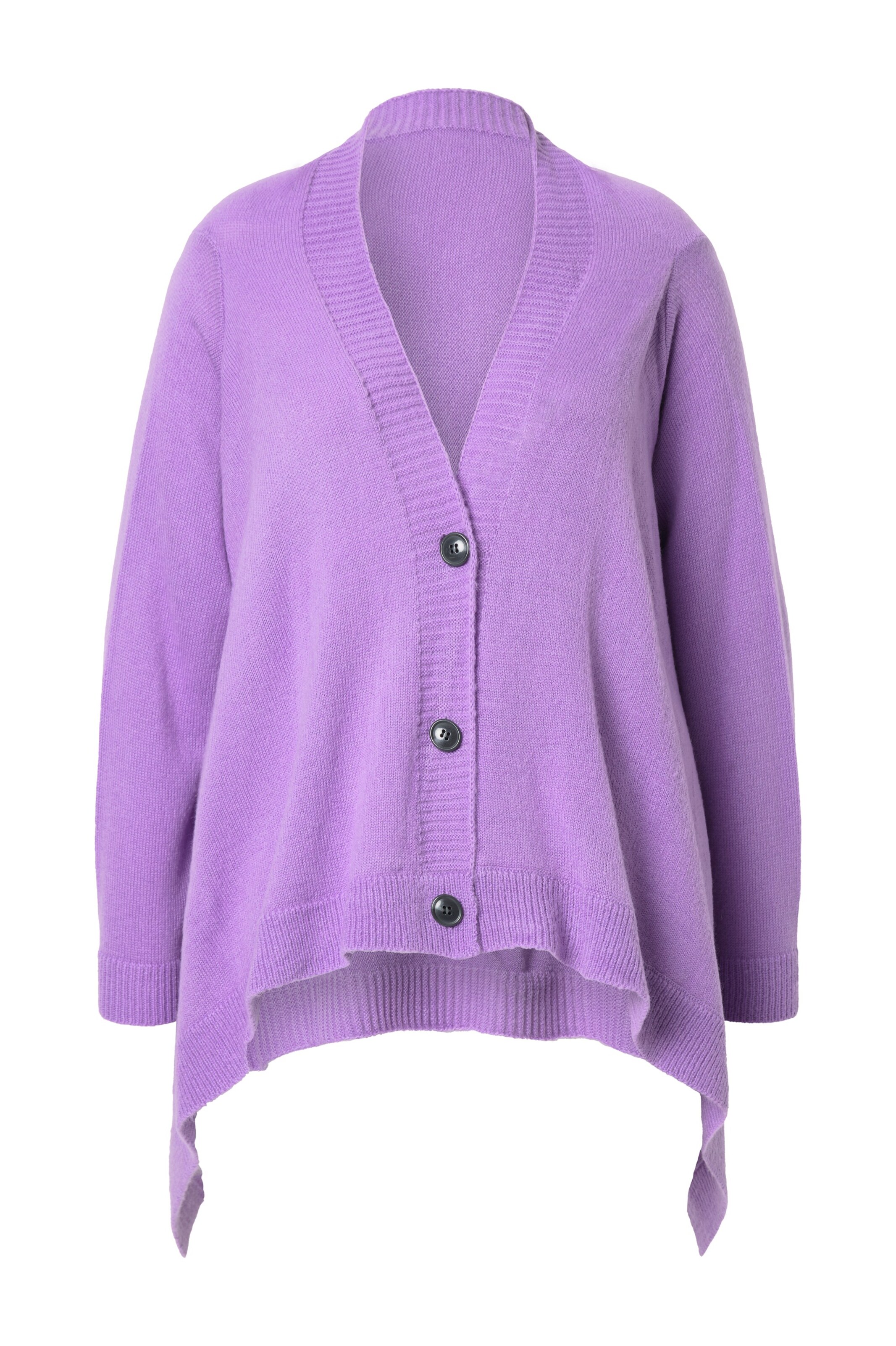 MIAMODA Strickjacke in Lila: Vorderseite