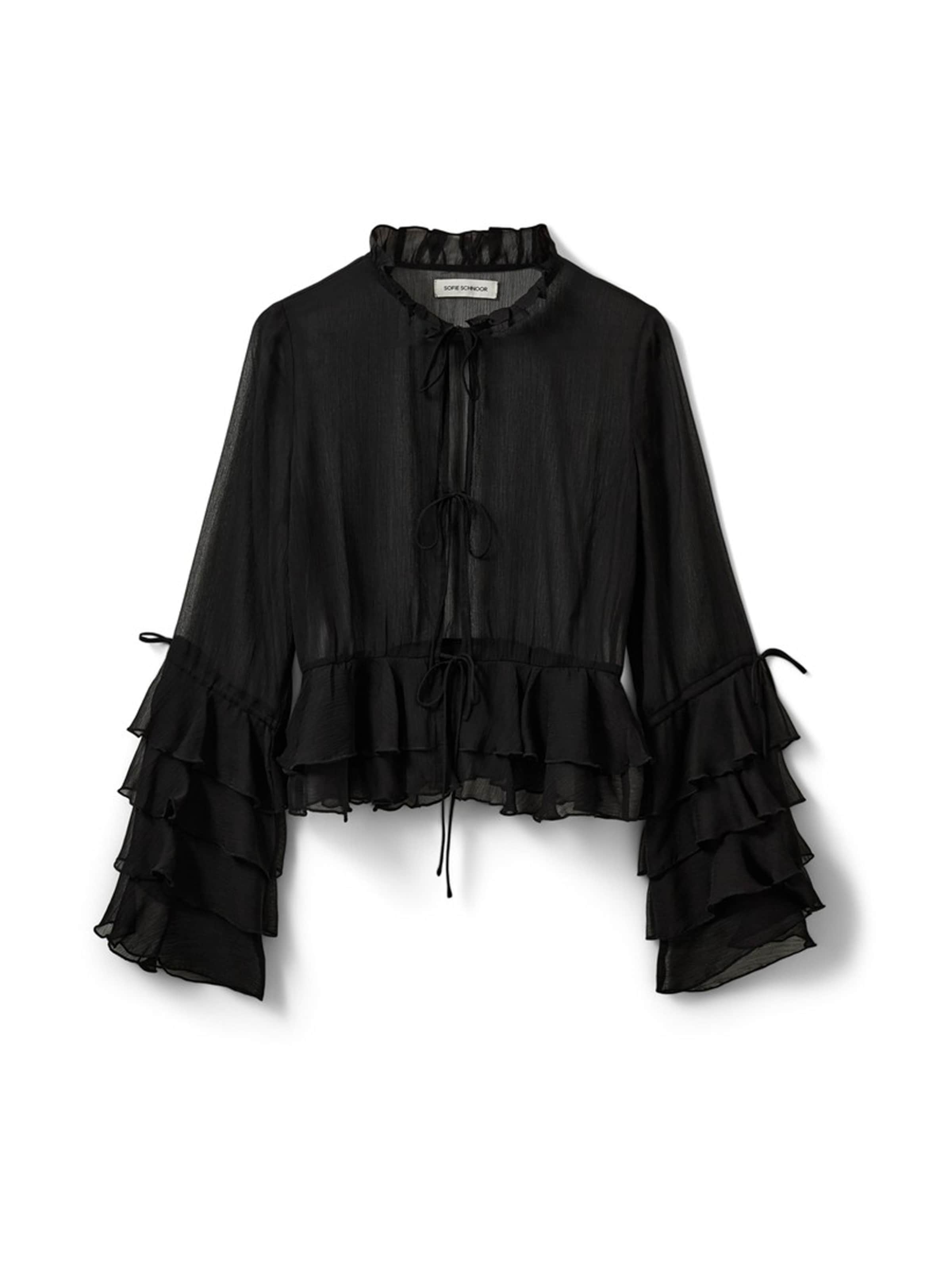 Sofie Schnoor Блуза &#x27;Maci&#x27; в черно: отпред