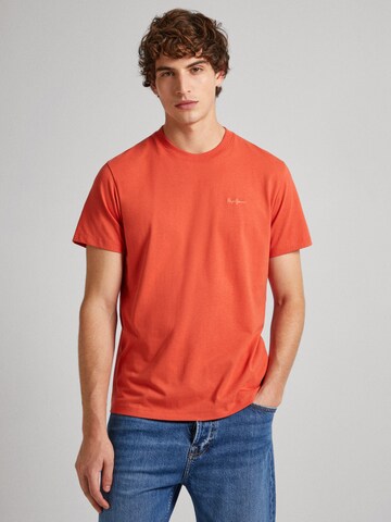 Pepe Jeans Shirt 'Connor' in Orange: front