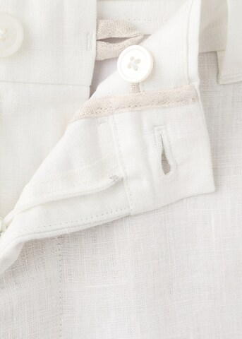 MANGO MAN Regular Chino Pants 'Oyster' in White