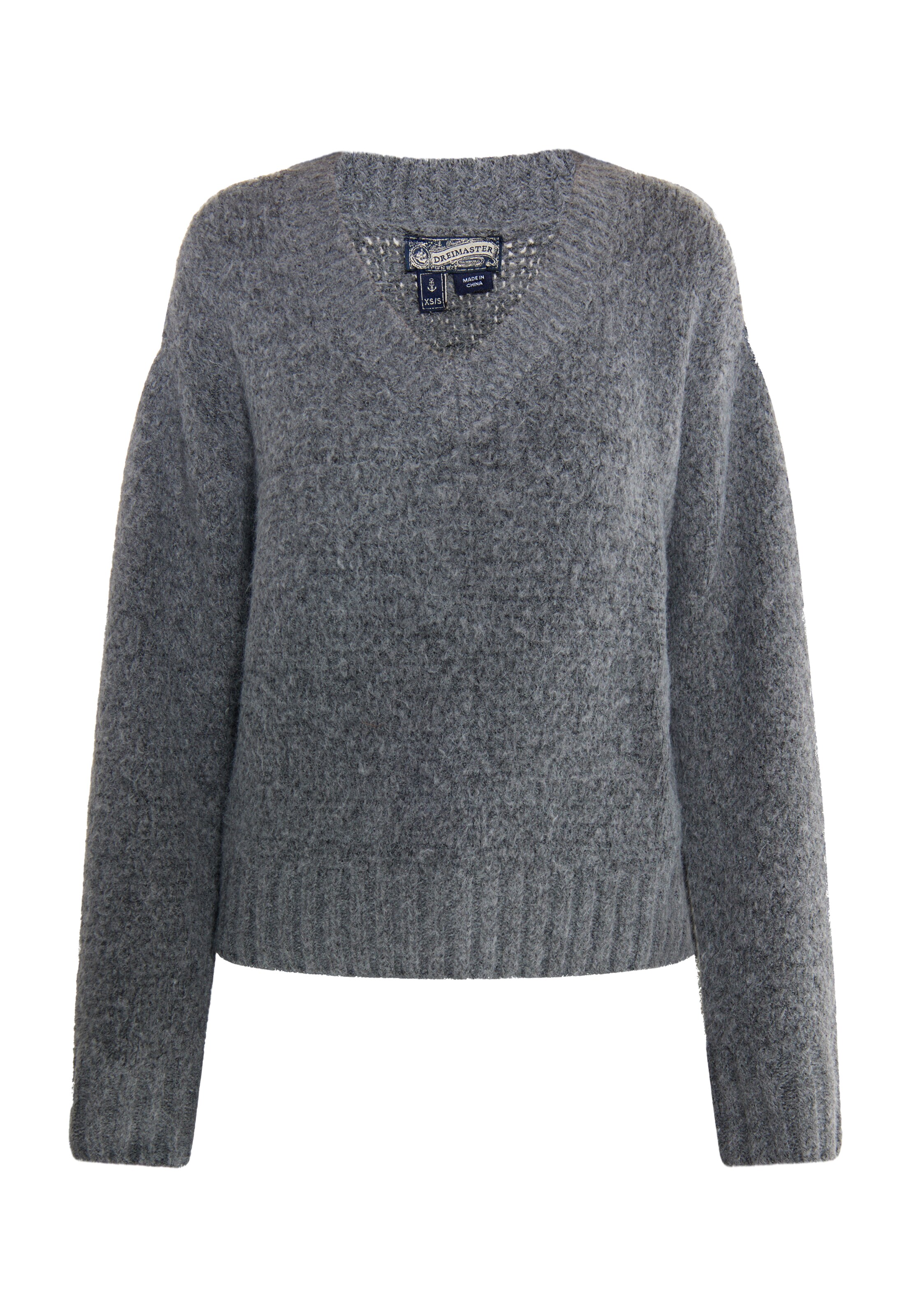 DreiMaster Vintage Sveter - Sivá: predná strana