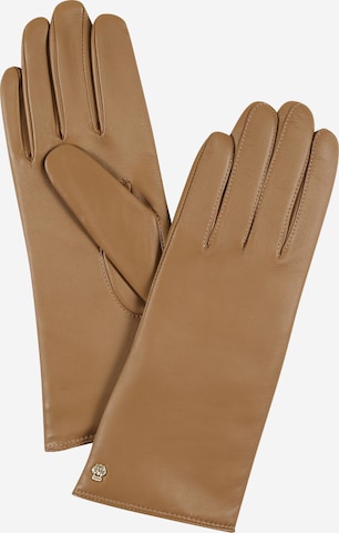 Roeckl Full Finger Gloves 'Hamburg' in Beige: front