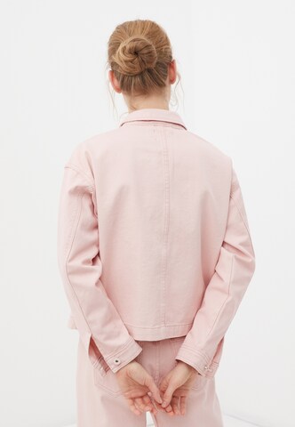 Finn Flare Between-season jacket 'Denim' in Pink
