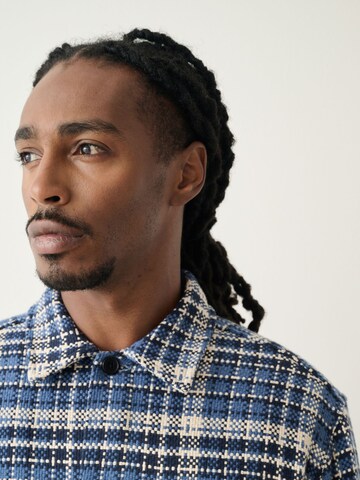 Next Regular fit Button Up Shirt in Blue