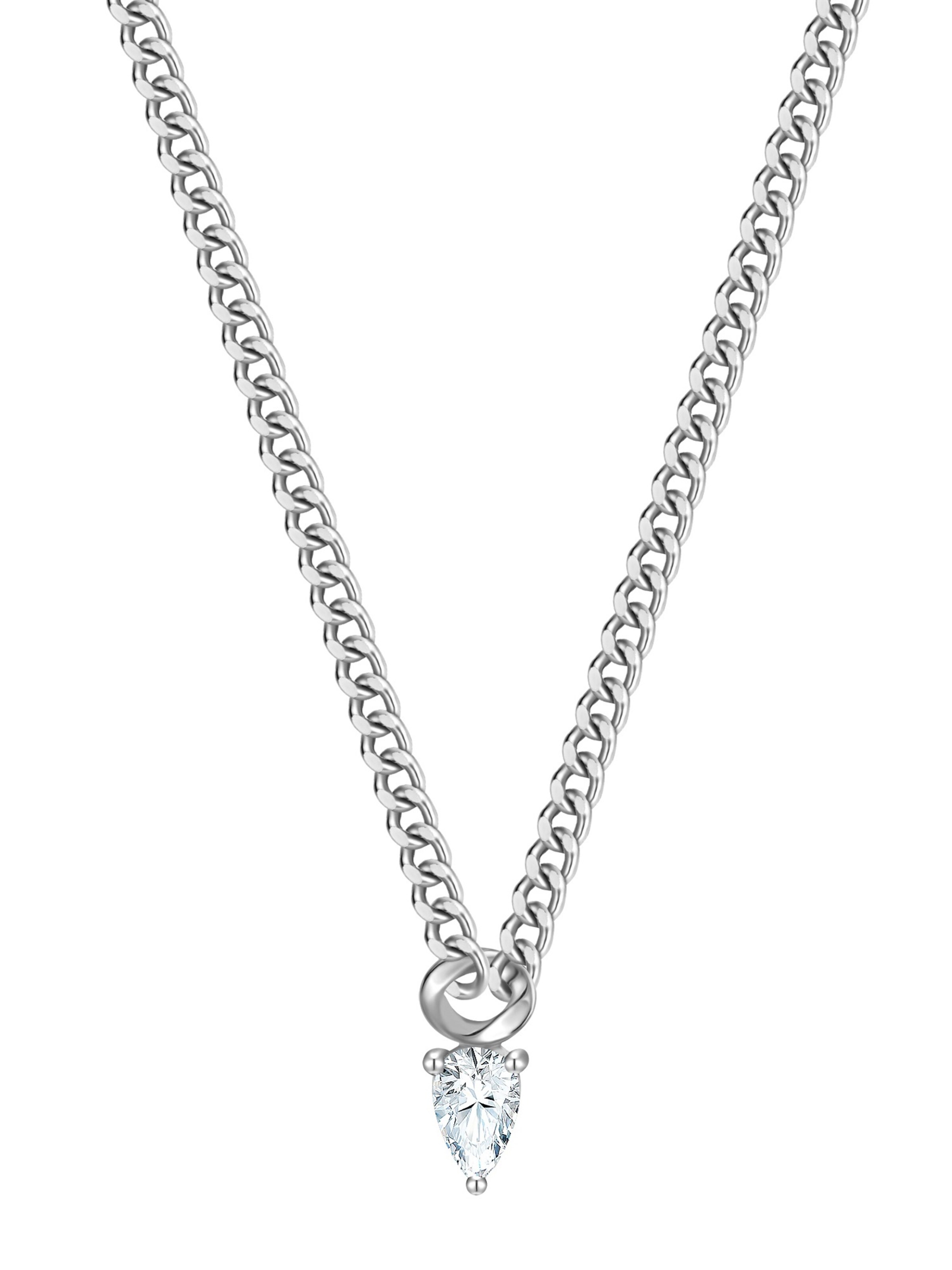 Glanzstücke München Ketting in Zilver: voorkant