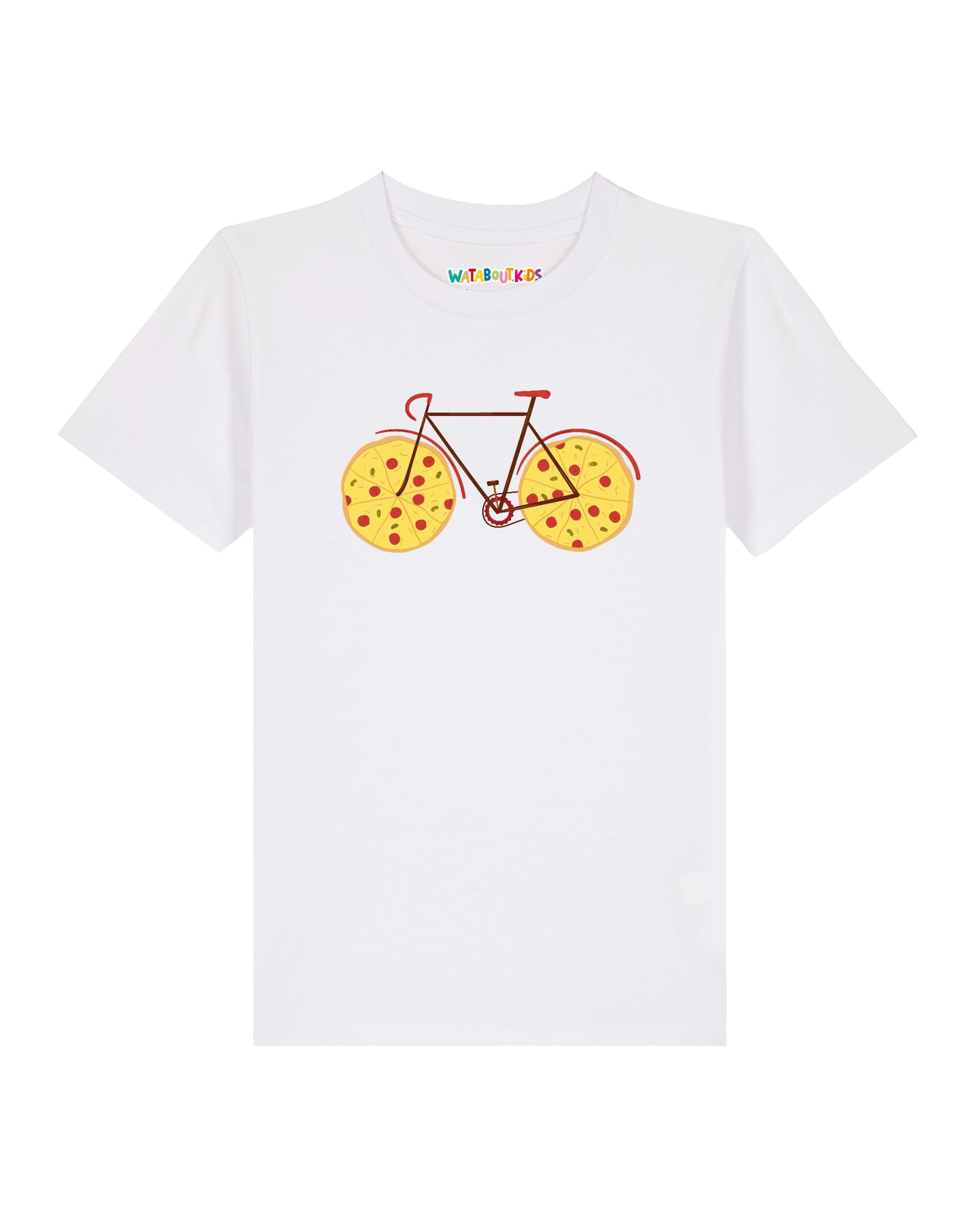 watabout.kids T-Shirt en 110-116 en blanc, Vue avec produit