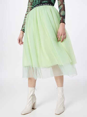 DELICATELOVE Rok 'EMILY' in Groen: voorkant