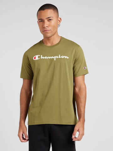 Champion Authentic Athletic Apparel - Camisa em verde: frente