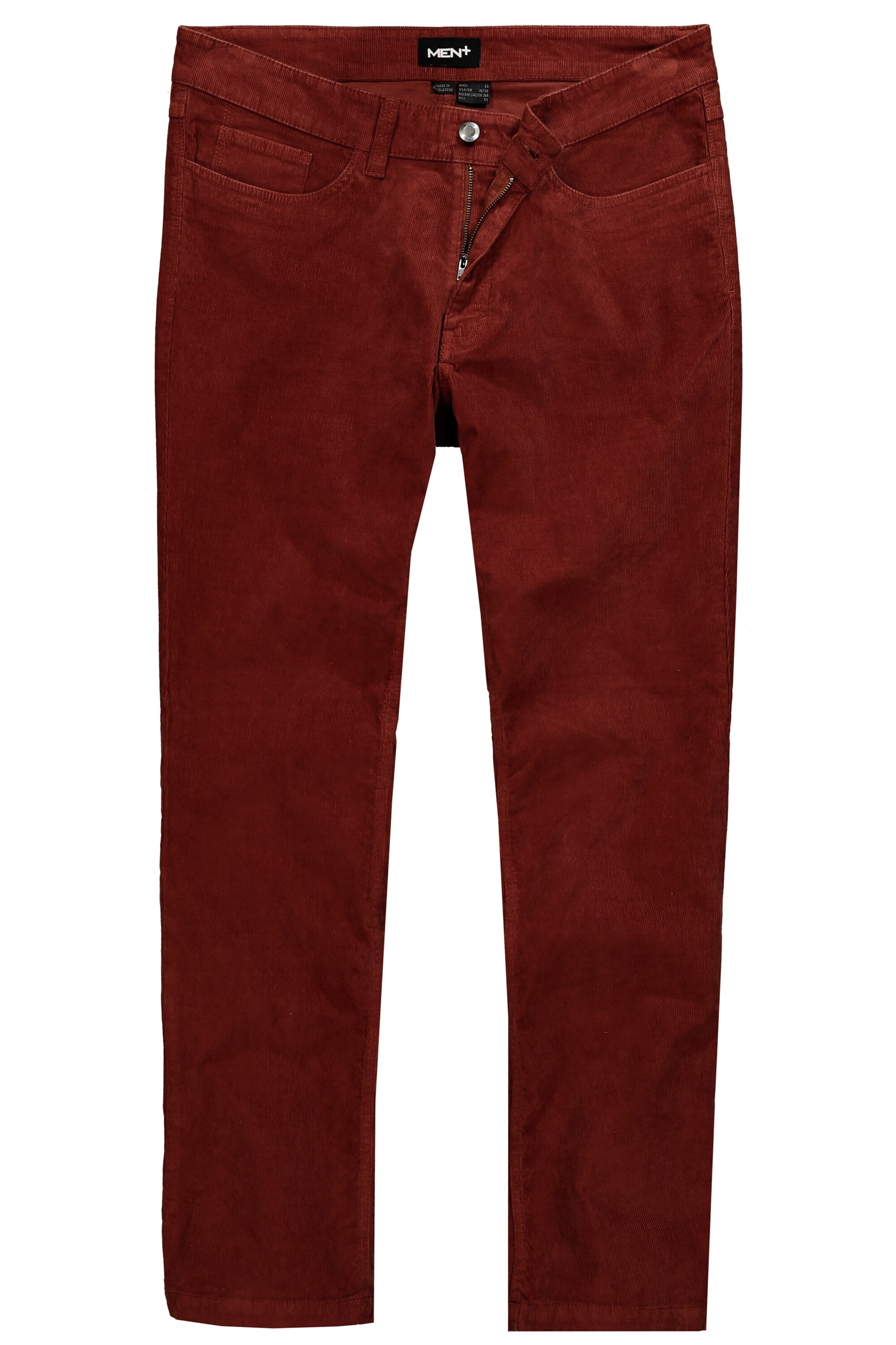 Men Plus Broek in Bruin: voorkant