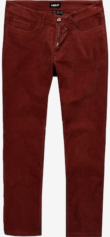 Men Plus Regular Trousers in Brown: front