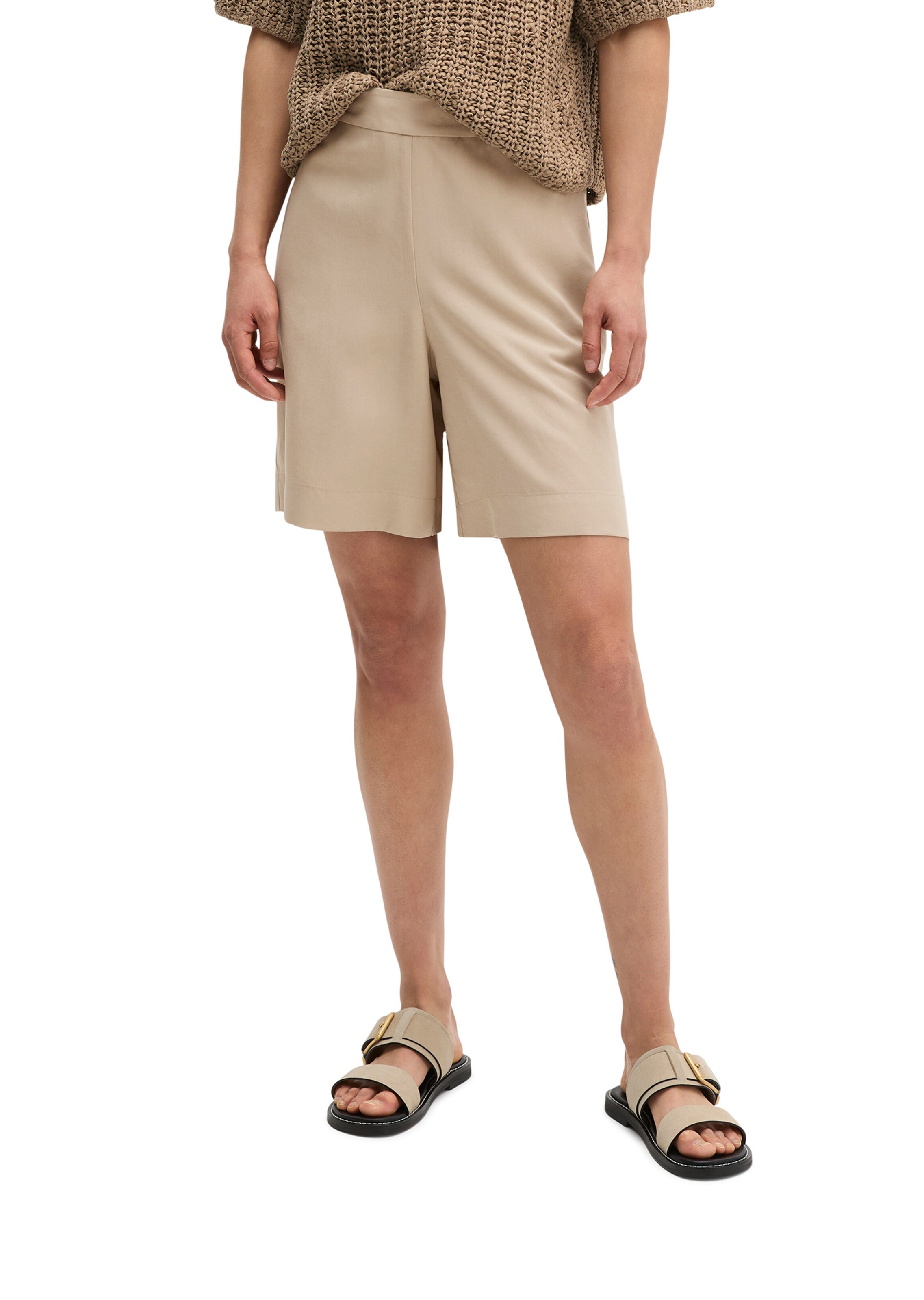 Marc O'Polo Regular Trousers in Beige: front
