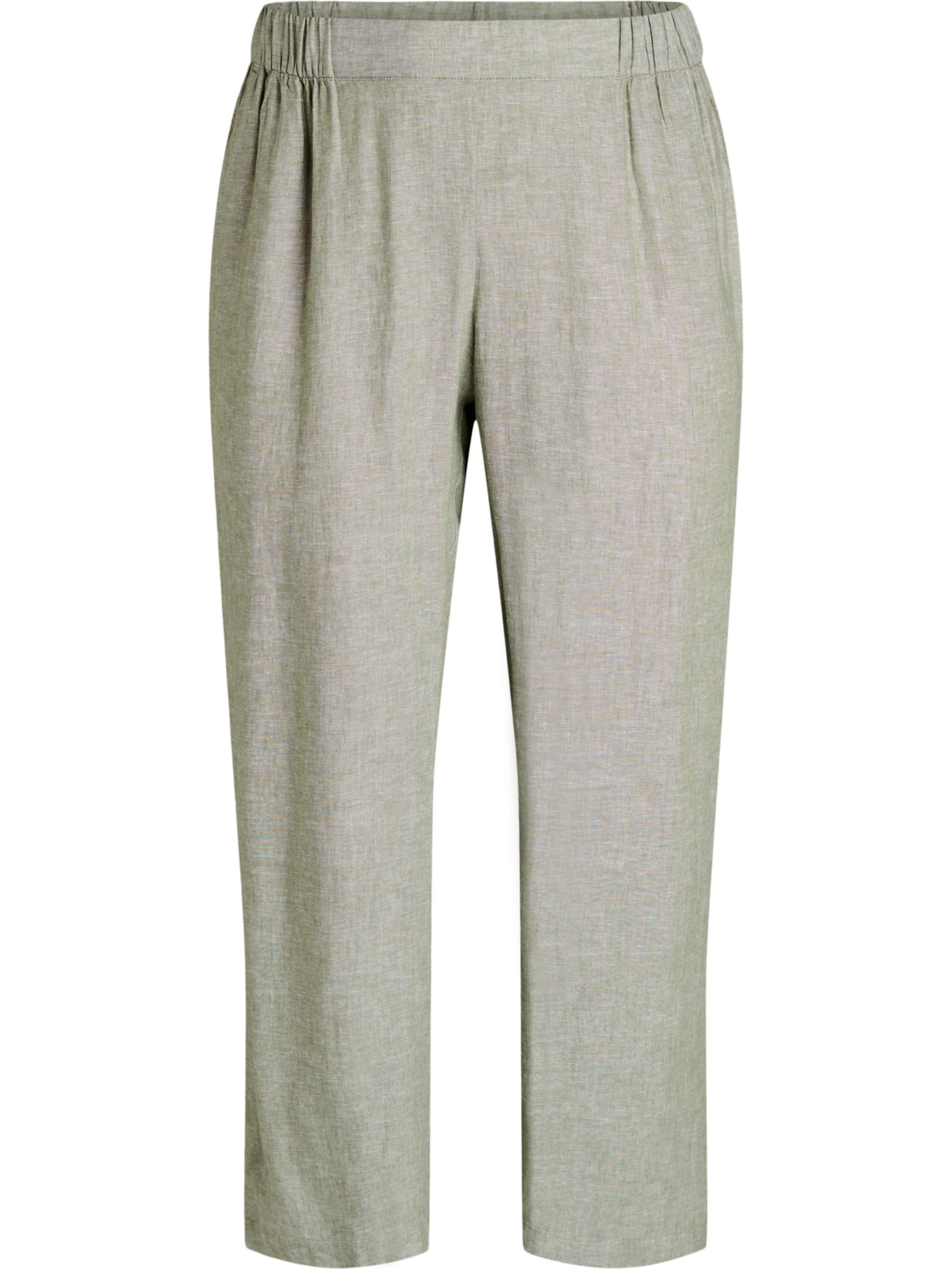 Zizzi Loosefit Kalhoty 'VLina' – zelená: přední strana