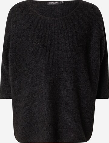 SOAKED IN LUXURY Sweater 'Tuesday' in Black: front