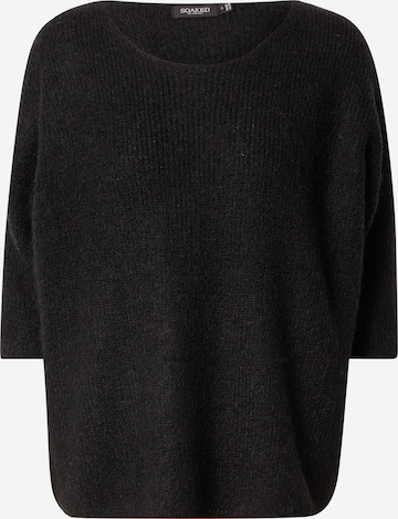 SOAKED IN LUXURY Pullover 'Tuesday' in Schwarz: Vorderseite