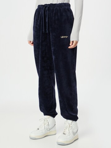 mėlyna LEVI'S ® Siaurėjantis Kelnės 'Graphic Laundry Sweatpant': priekis