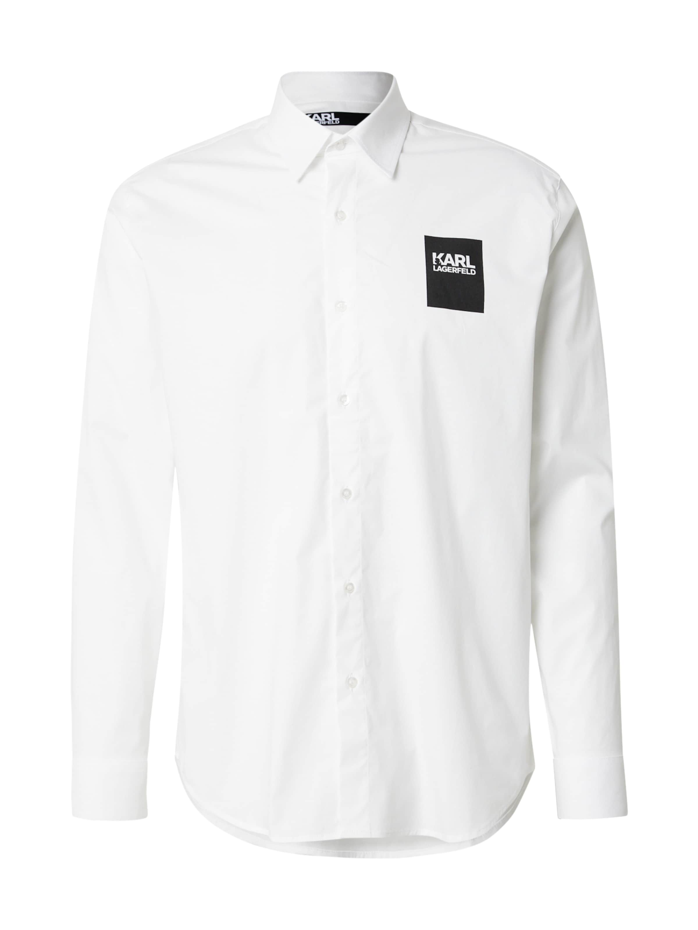 Camicia Karl Lagerfeld di colore nero / bianco, Visualizzazione prodotti