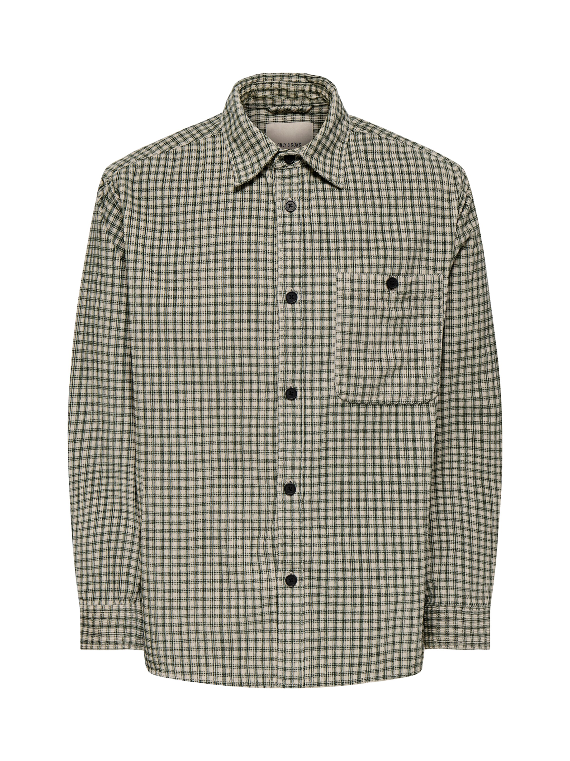 Only & Sons Comfort fit Button Up Shirt 'ONSWALEED' in Grey: front