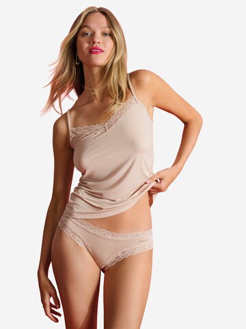 Slip ' Modal Lace ' Skiny en beige : devant
