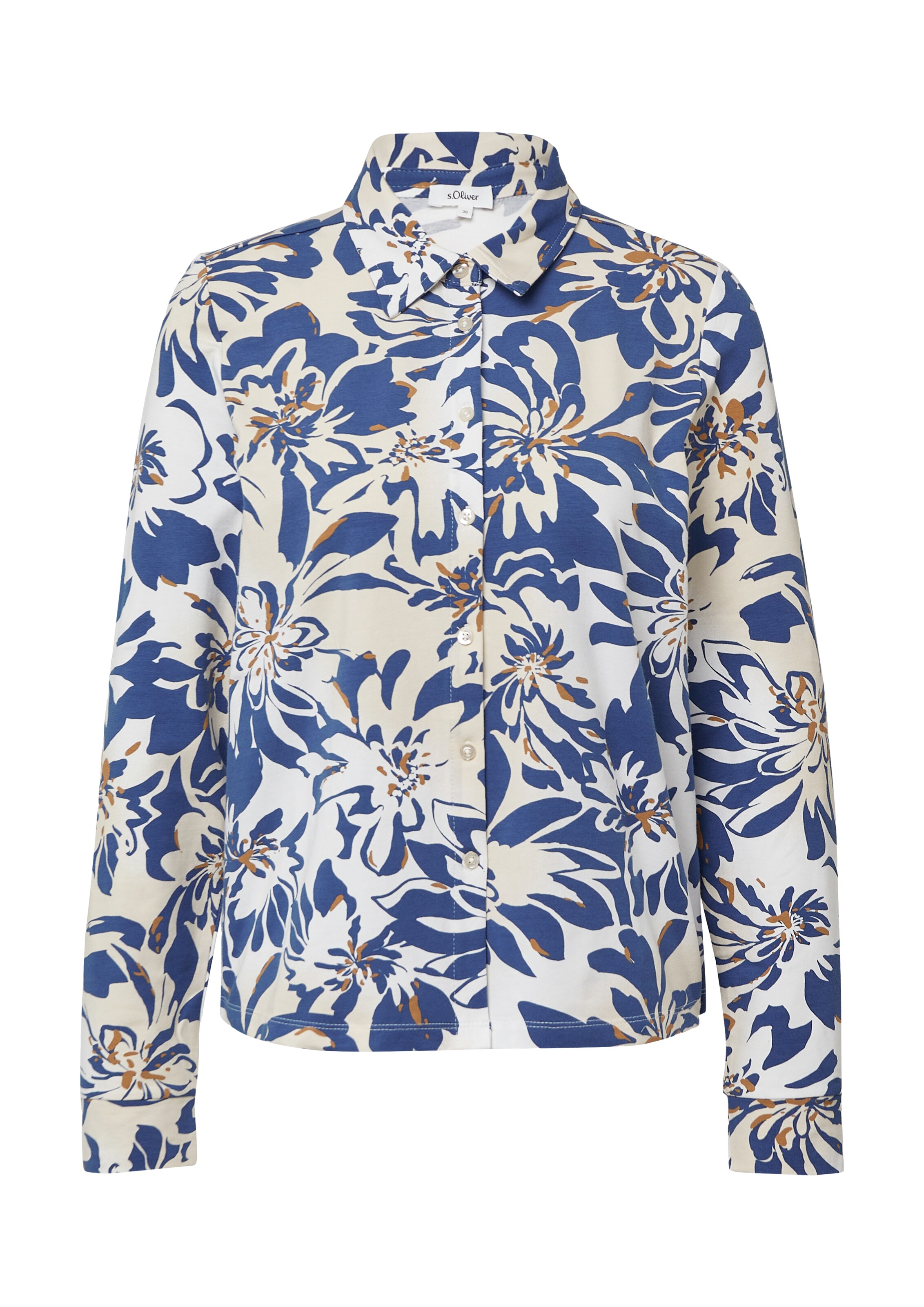 s.Oliver Blouse in Blauw: voorkant