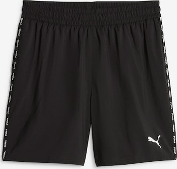 PUMA Regular Workout Pants in Black: front