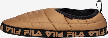 FILA - Pantufa 'COMFIDER' em castanho: frente