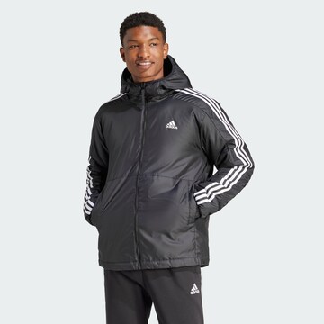 ADIDAS SPORTSWEAR - Chaqueta de montaña 'Essentials' en negro: frente