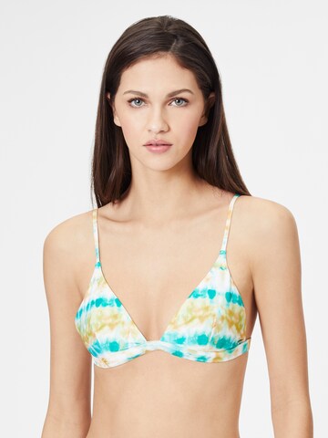 RIP CURL - Triángulo Top de bikini en azul: frente