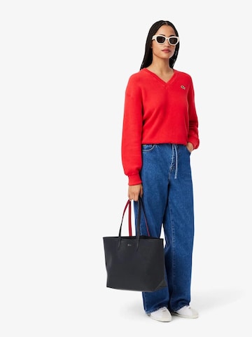 LACOSTE Shopper 'Lacoste Sac Cabas zippé Anna Abimes Petunia' i blå: forside