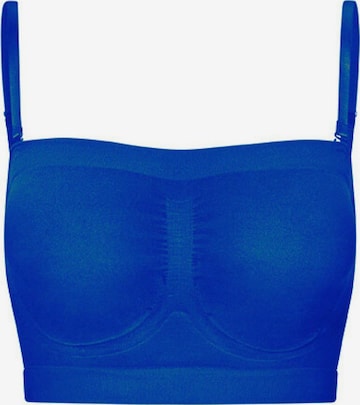 Haut modelant Lykkeland Atelier en bleu : devant