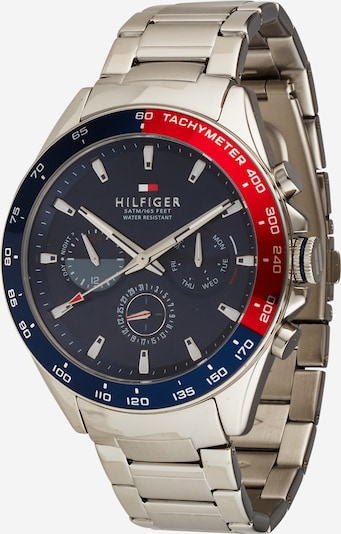 TOMMY HILFIGER Analoginen kello värissä marine / punainen / musta / hopea, Tuotenäkymä