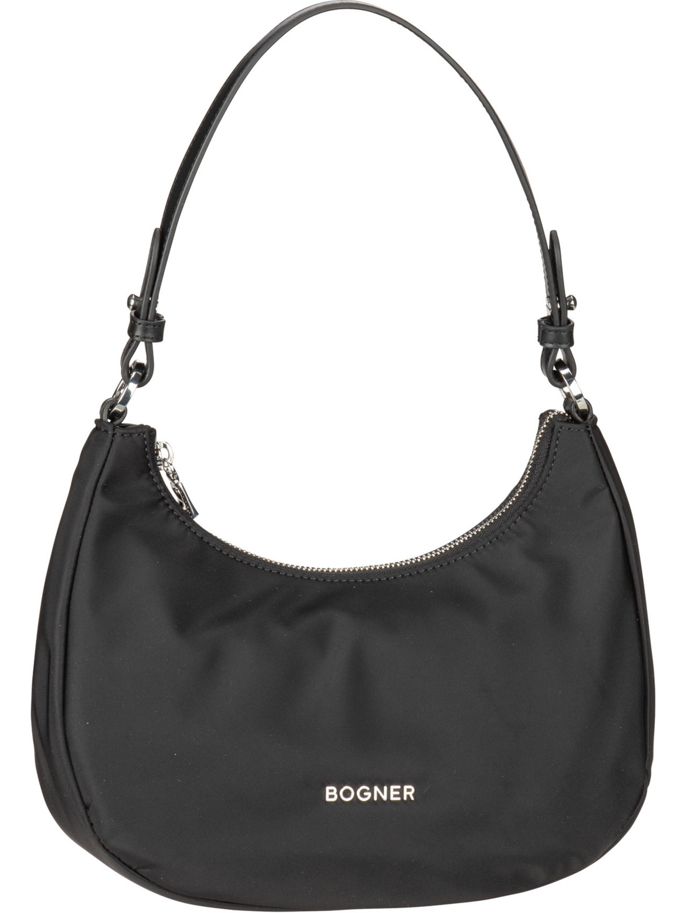 BOGNER Schultertasche 'Klosters Melene' in Schwarz: Vorderseite