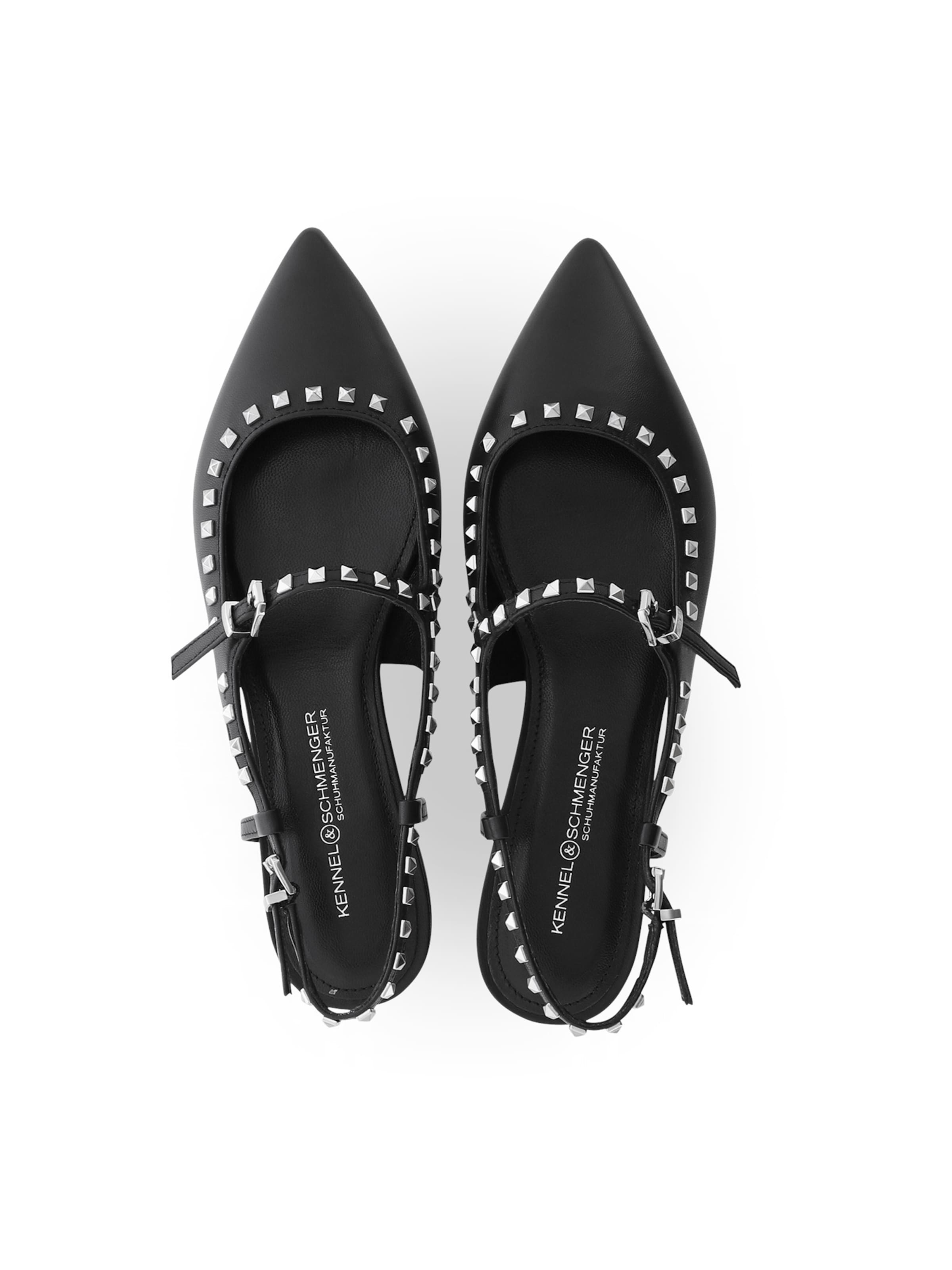 Ballerines à lanières 'GRETA' Kennel & Schmenger en noir