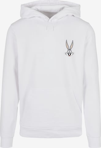 F4NT4STIC Sweatshirt 'Looney Tunes Bugs Bunny Breast Print' in Weiß: predná strana