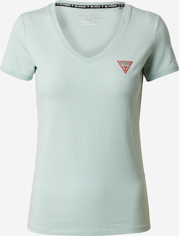 GUESS - Camiseta en verde: frente