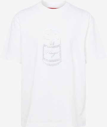 T-Shirt 'Deondrin' HUGO Red en blanc : devant