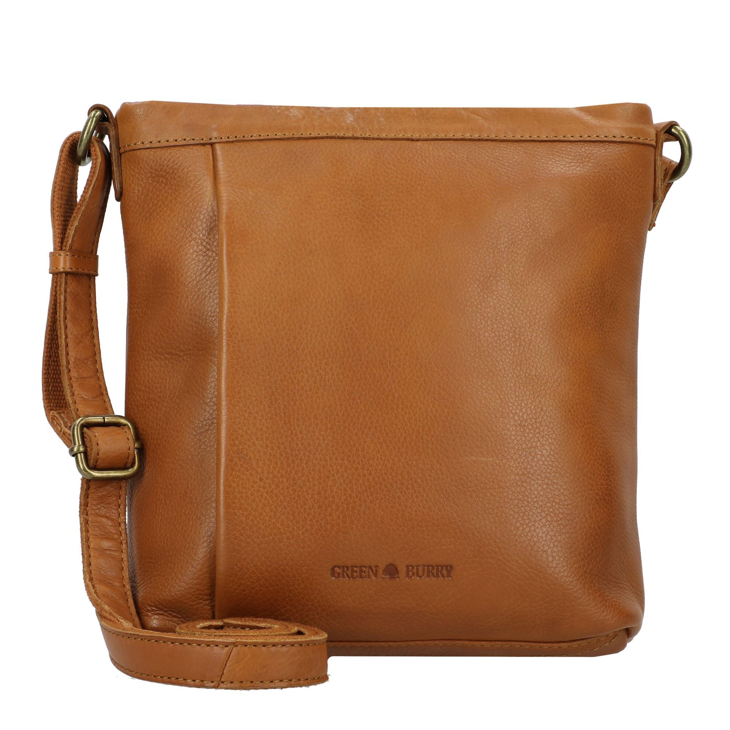 GREENBURRY Schoudertas 'Colombiana' in Bruin: voorkant