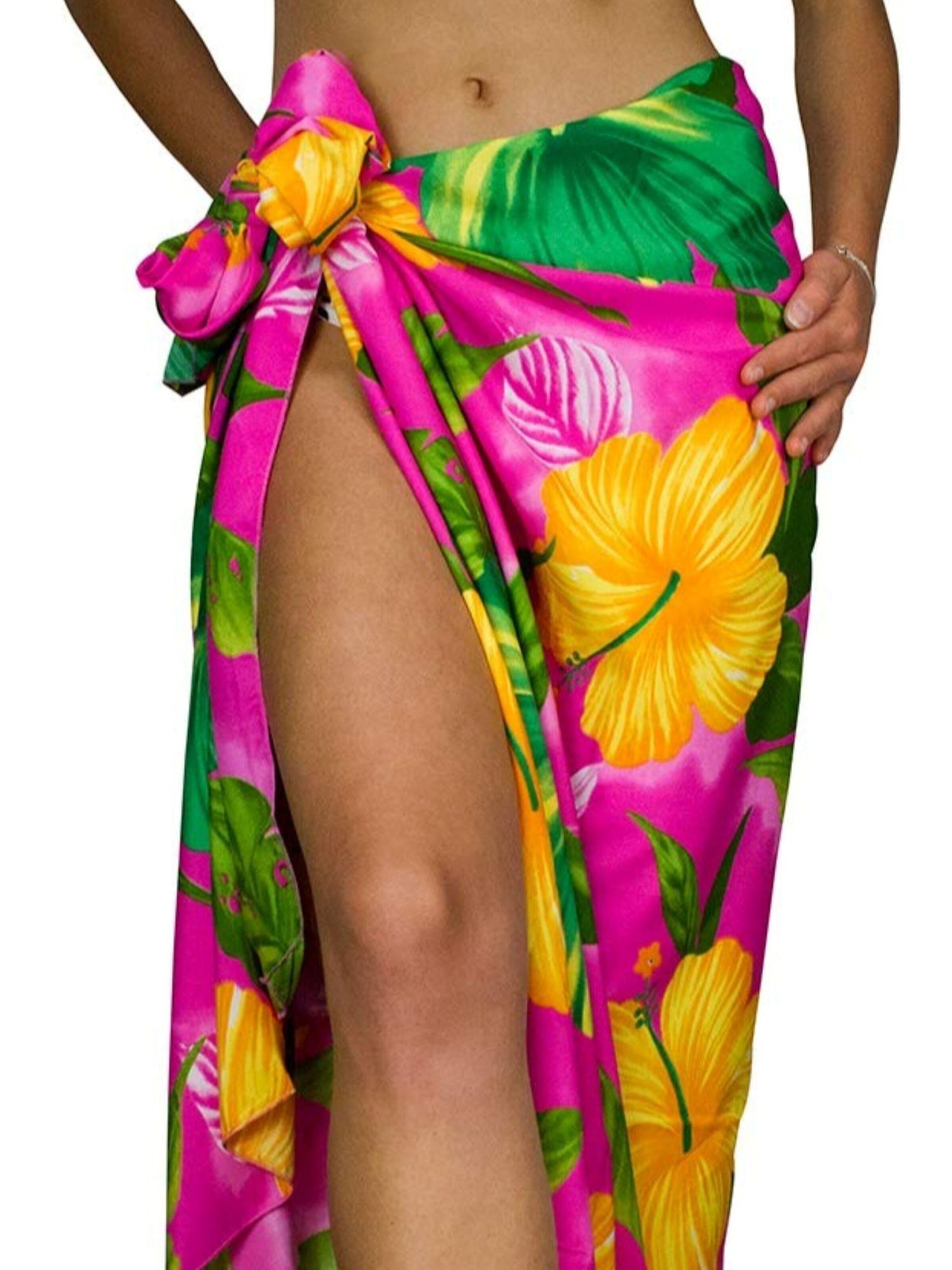 King Kameha Beach Towel 'Big Flower' in Pink